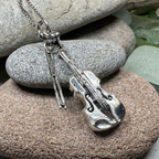 Irish Fiddle Celtic Necklace