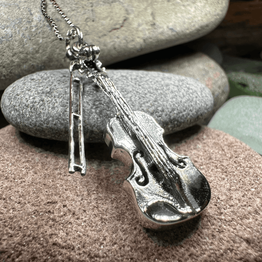 Irish Fiddle Celtic Necklace - 18