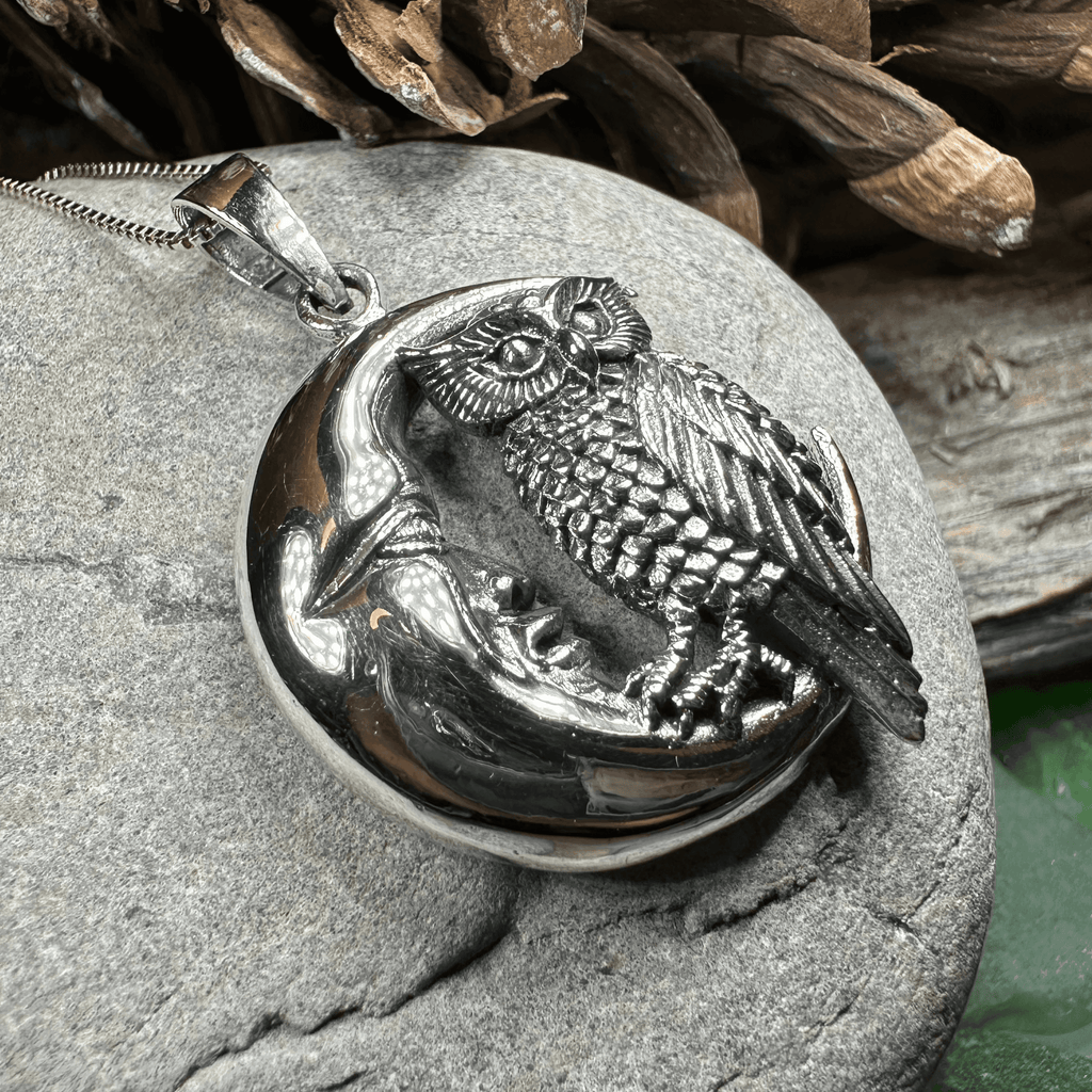 Oidhche Mhath Owl Necklace - 18