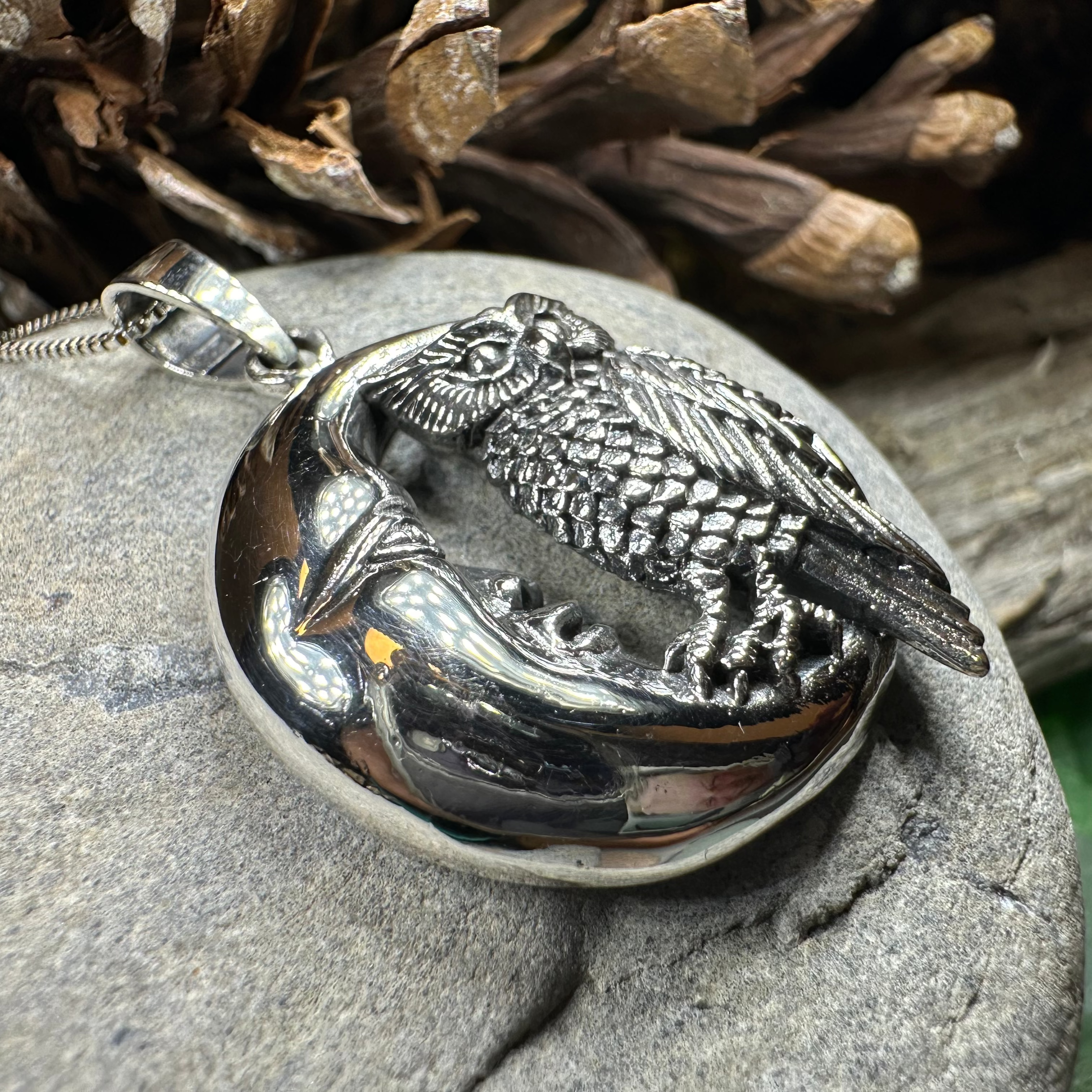 Oidhche Mhath Owl Necklace