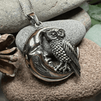 Oidhche Mhath Owl Necklace - 18