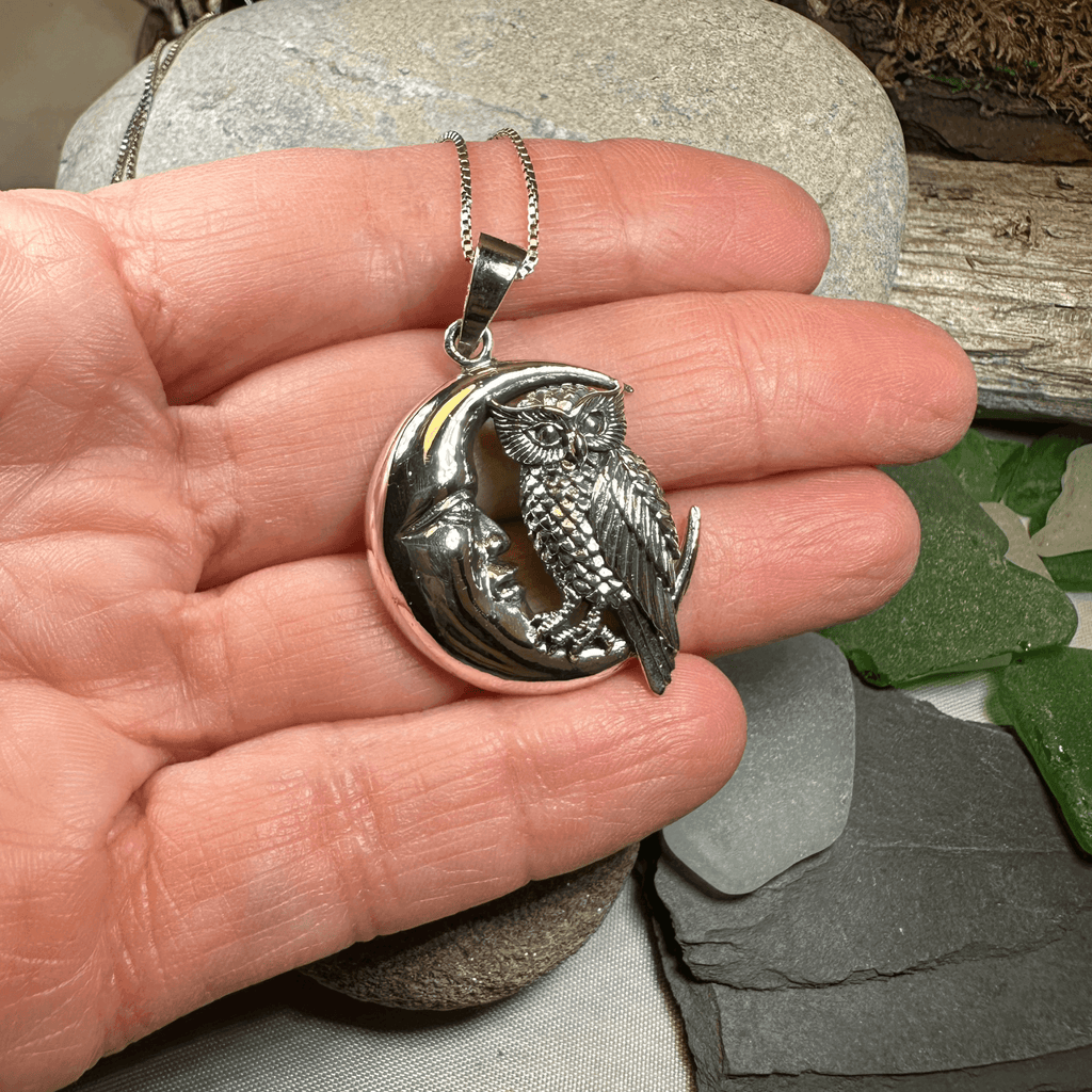 Oidhche Mhath Owl Necklace - 18