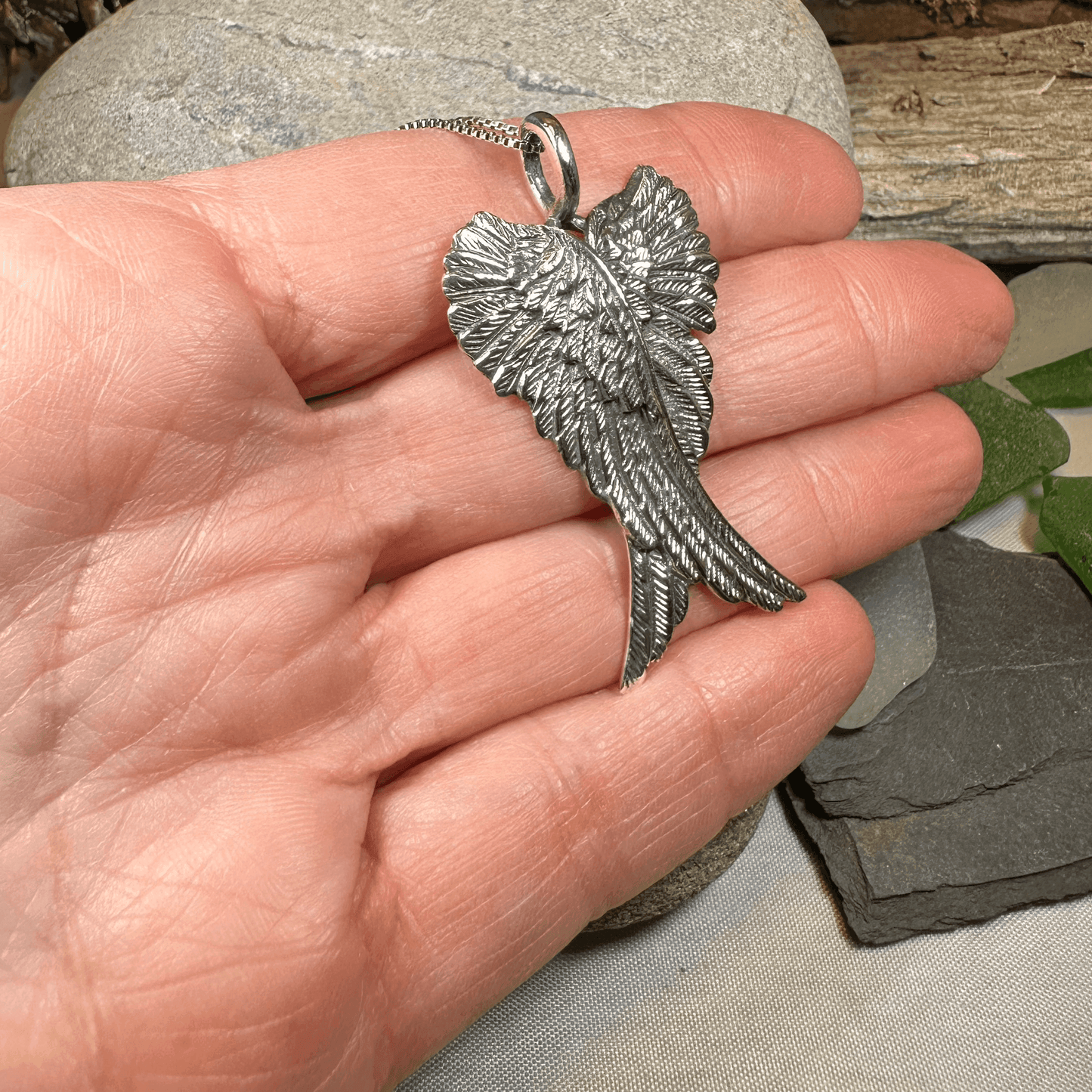 Caci Angel Wings Necklace - 18