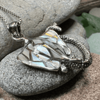 Abalone Manta Ray Necklace - 18 / Abalone