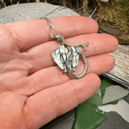 Abalone Manta Ray Necklace - 18 / Abalone