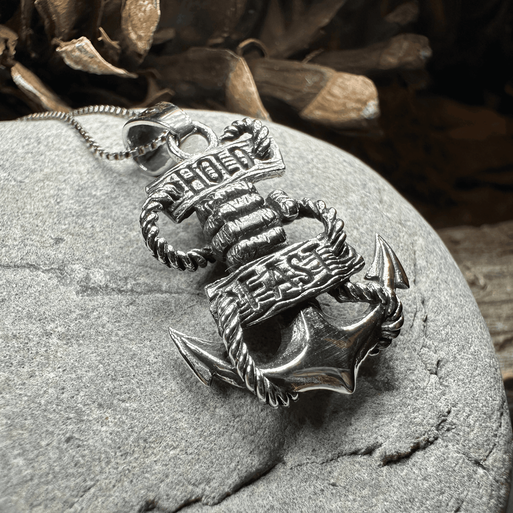 Hold Fast Anchor Necklace - 18