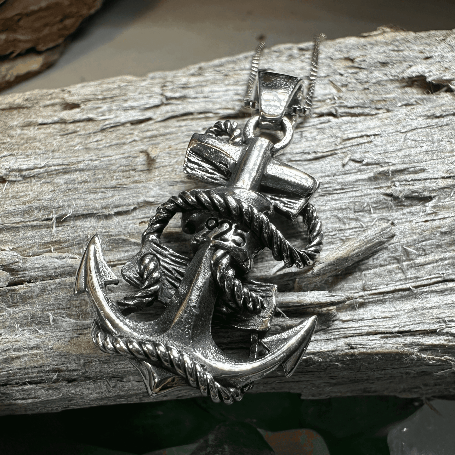 Hold Fast Anchor Necklace - 18