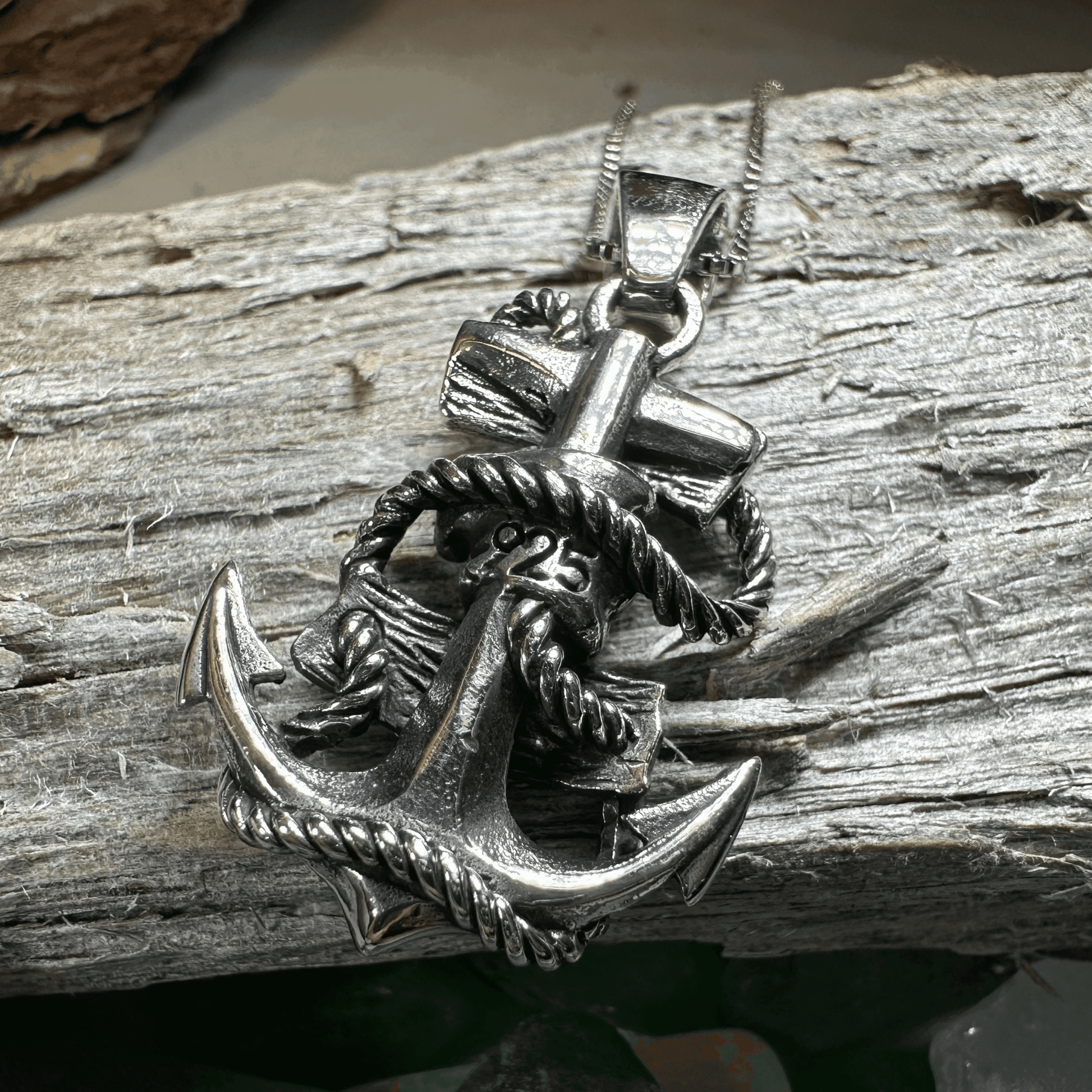 Hold Fast Anchor Necklace - 18