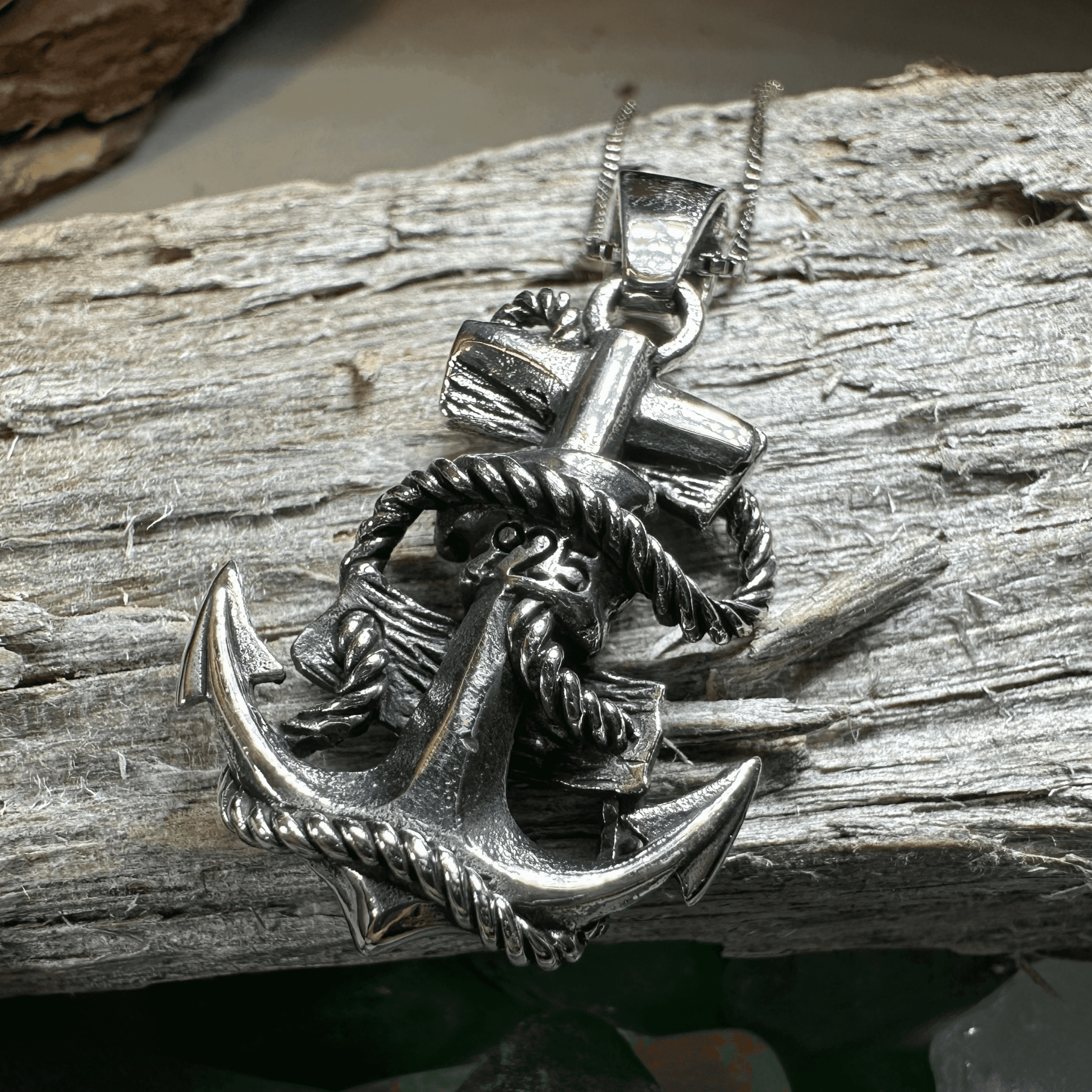 Hold Fast Anchor Necklace - 18