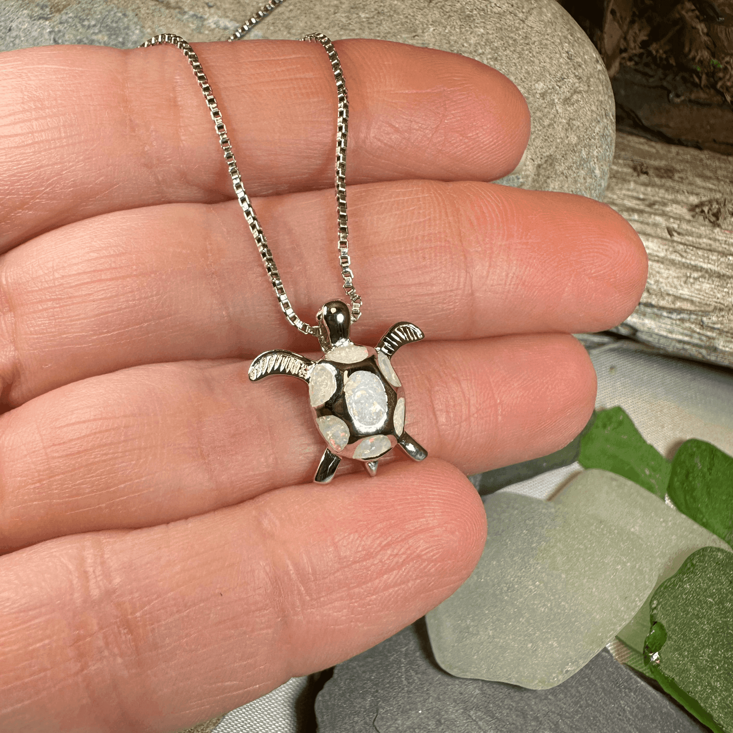 Petite Turtle Necklace - 18