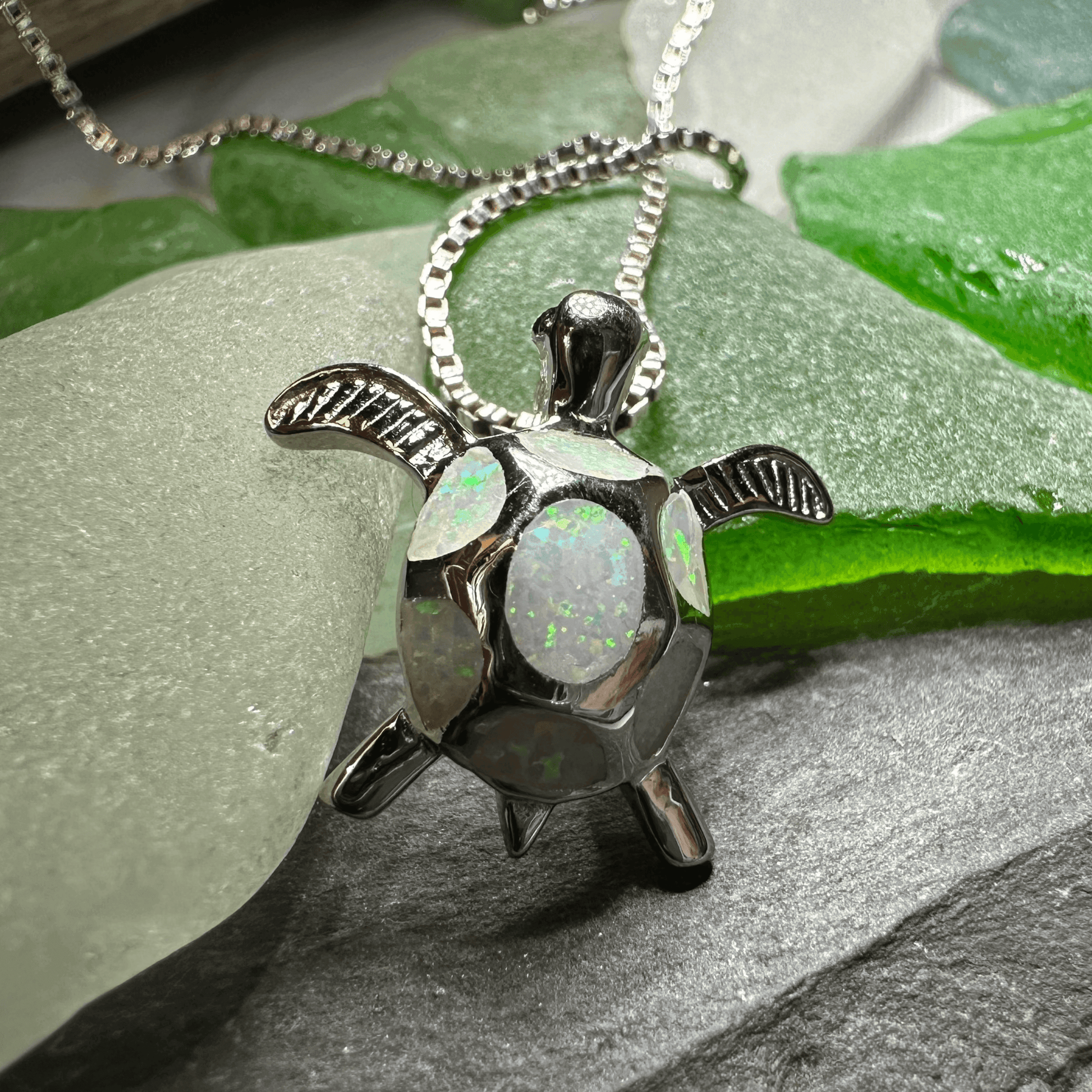 Petite Turtle Necklace - 18