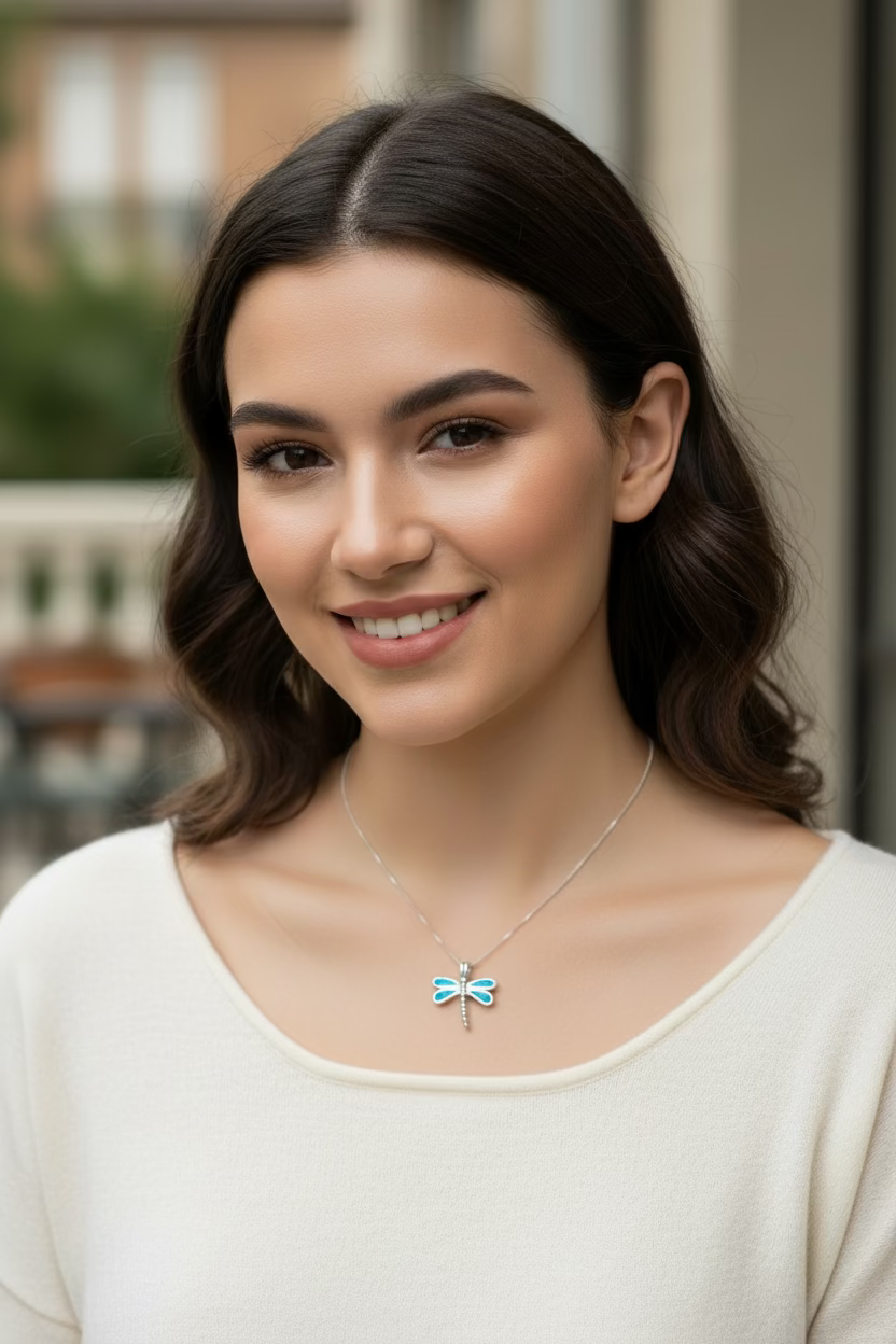 Fairy Meadow Dragonfly Necklace