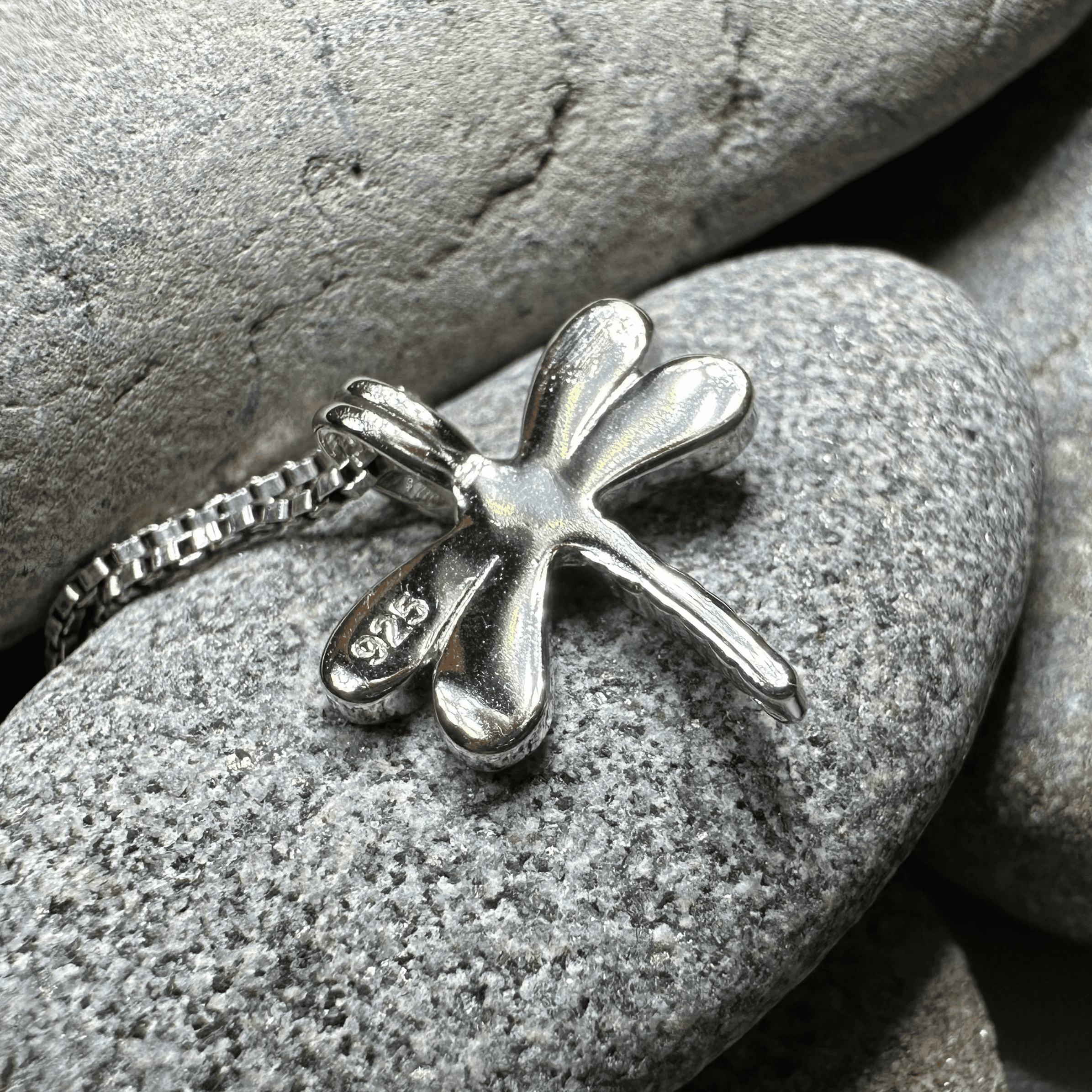 Fairy Meadow Dragonfly Necklace - 18 / White Fire
