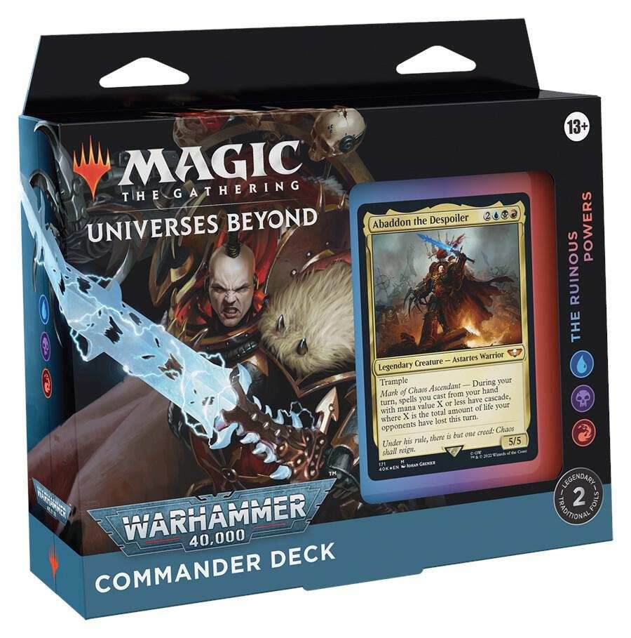 Universes Beyond Warhammer Single Commander Deck | MTG | New - The Ruinous Powers