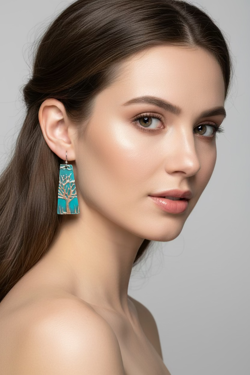 Homeward Tree of Life Copper Earrings