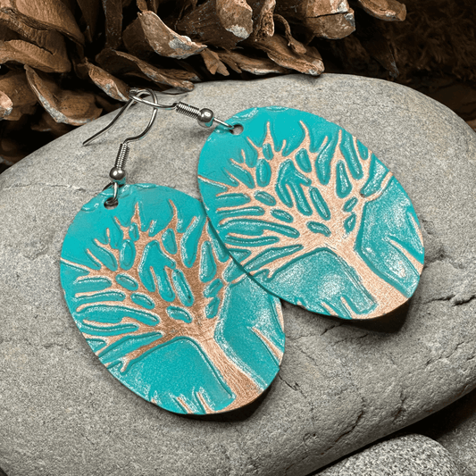 Oaksong Tree of Life Copper Earrings - 