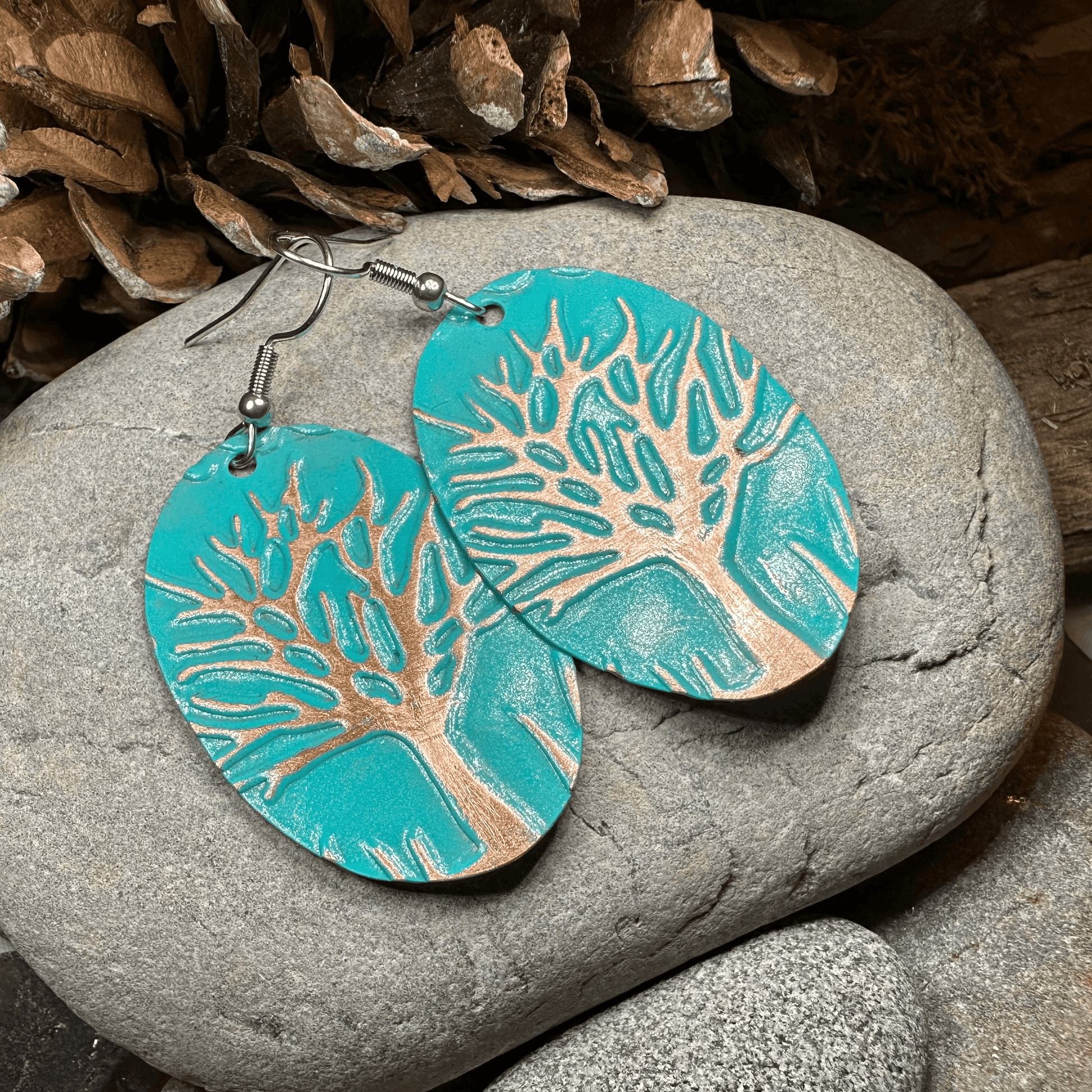 Oaksong Tree of Life Copper Earrings - 
