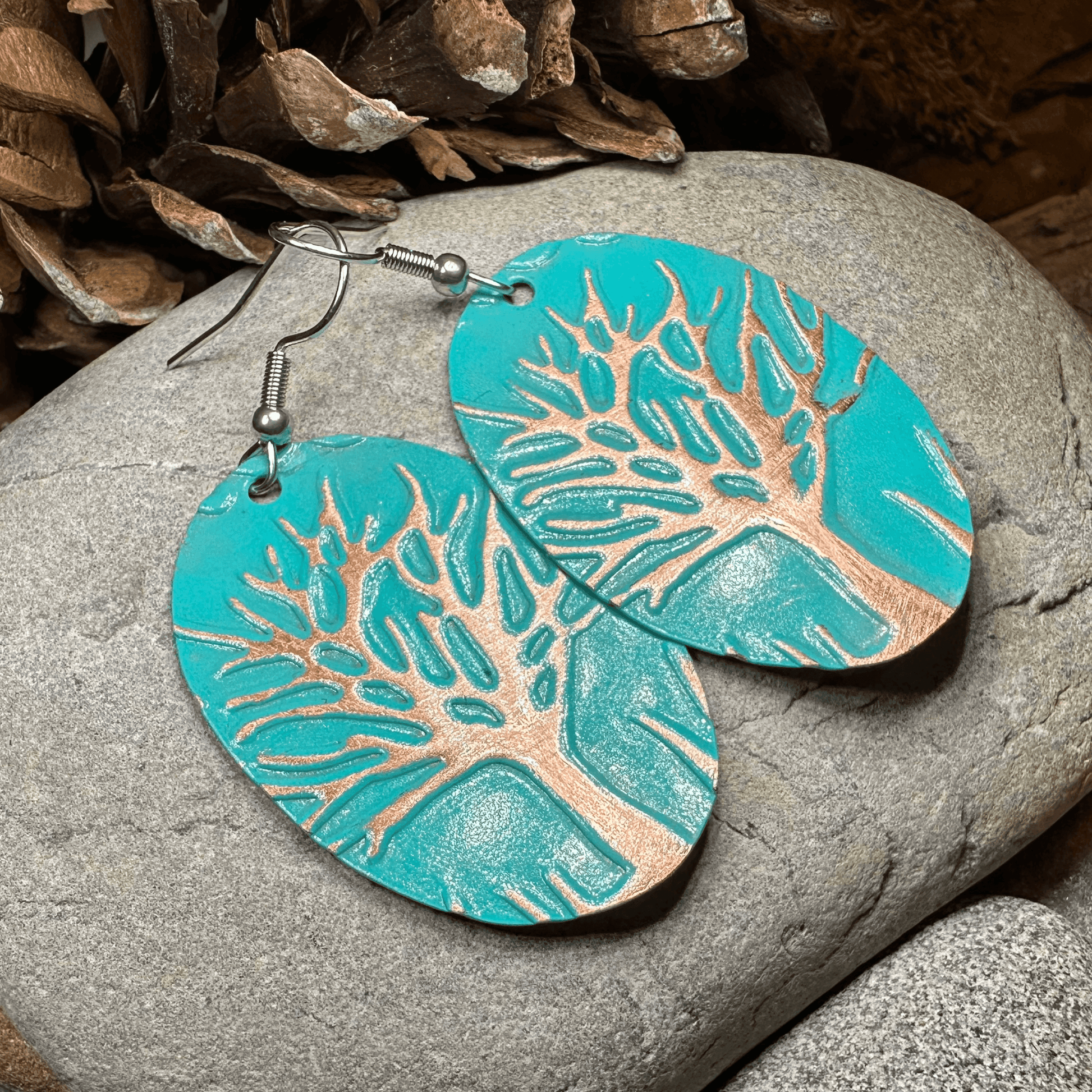 Oaksong Tree of Life Copper Earrings - 