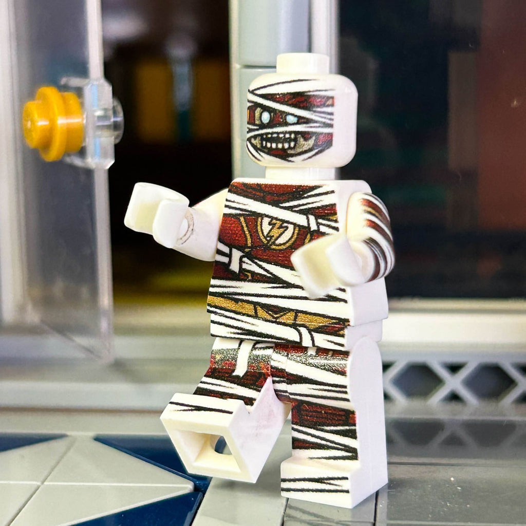 RED SPEEDSTER as Mummy Minifig made using LEGO parts - 