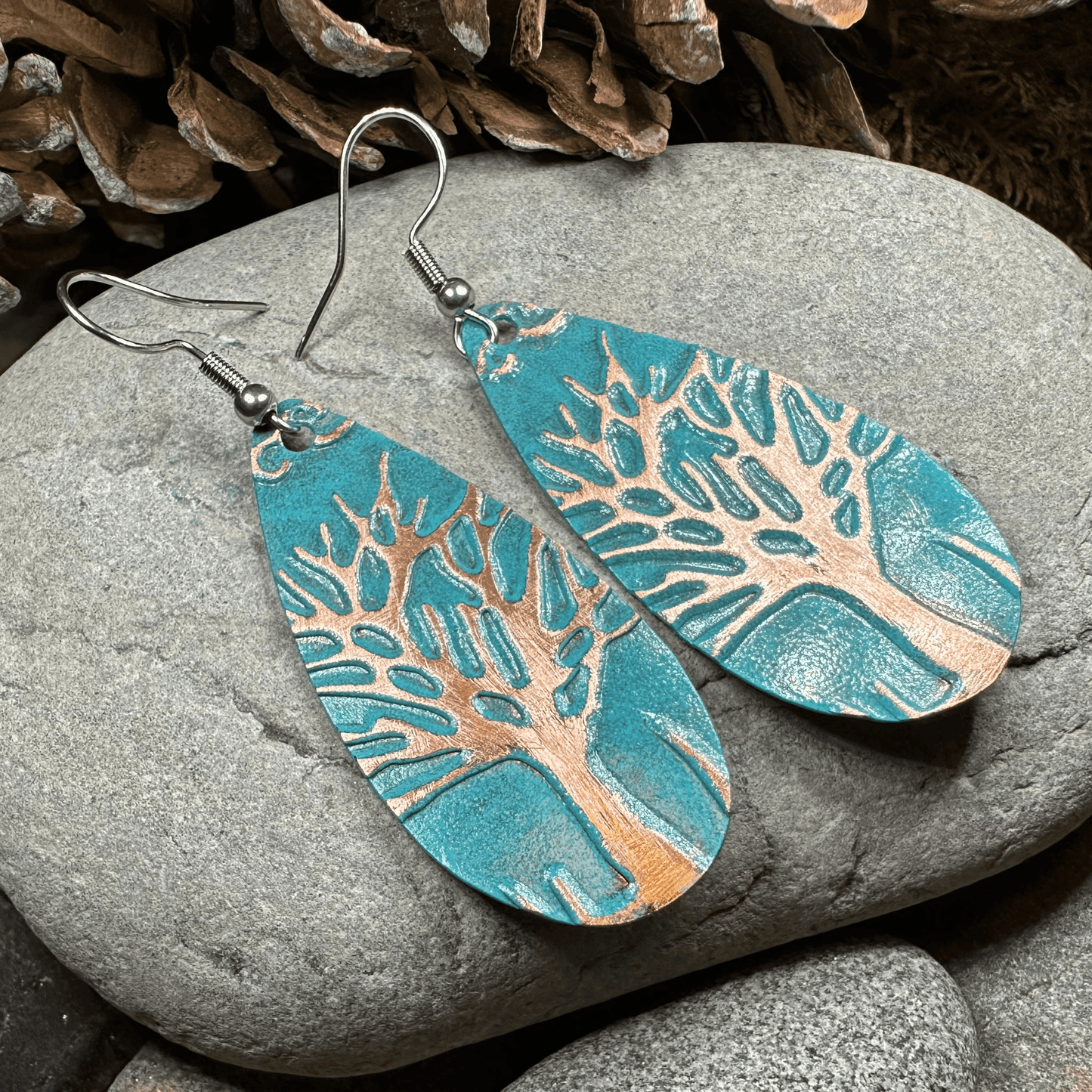 Oakwind Tree of Life Copper Earrings - 