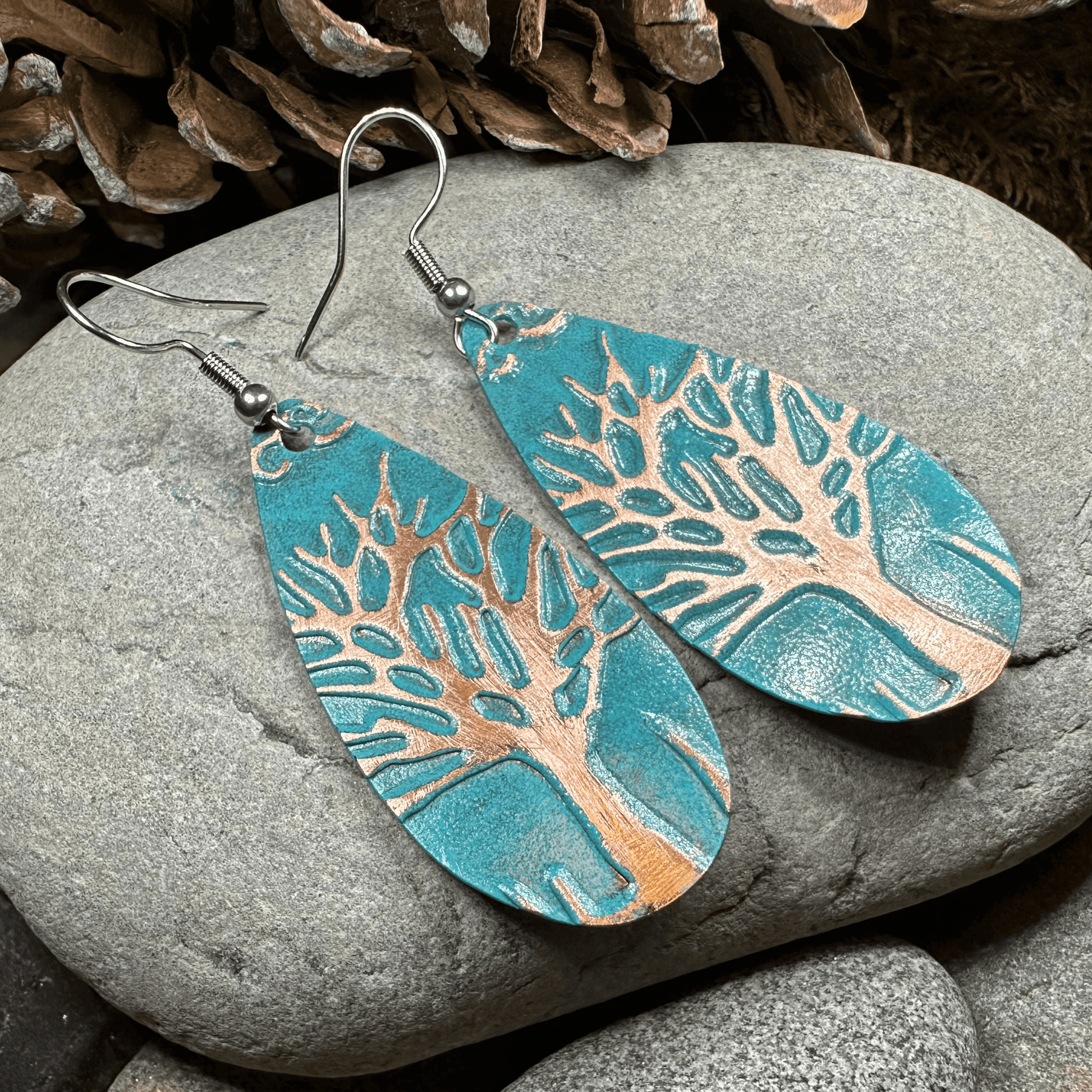 Oakwind Tree of Life Copper Earrings - 