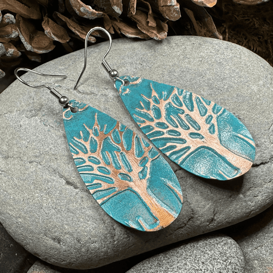 Oakwind Tree of Life Copper Earrings - 
