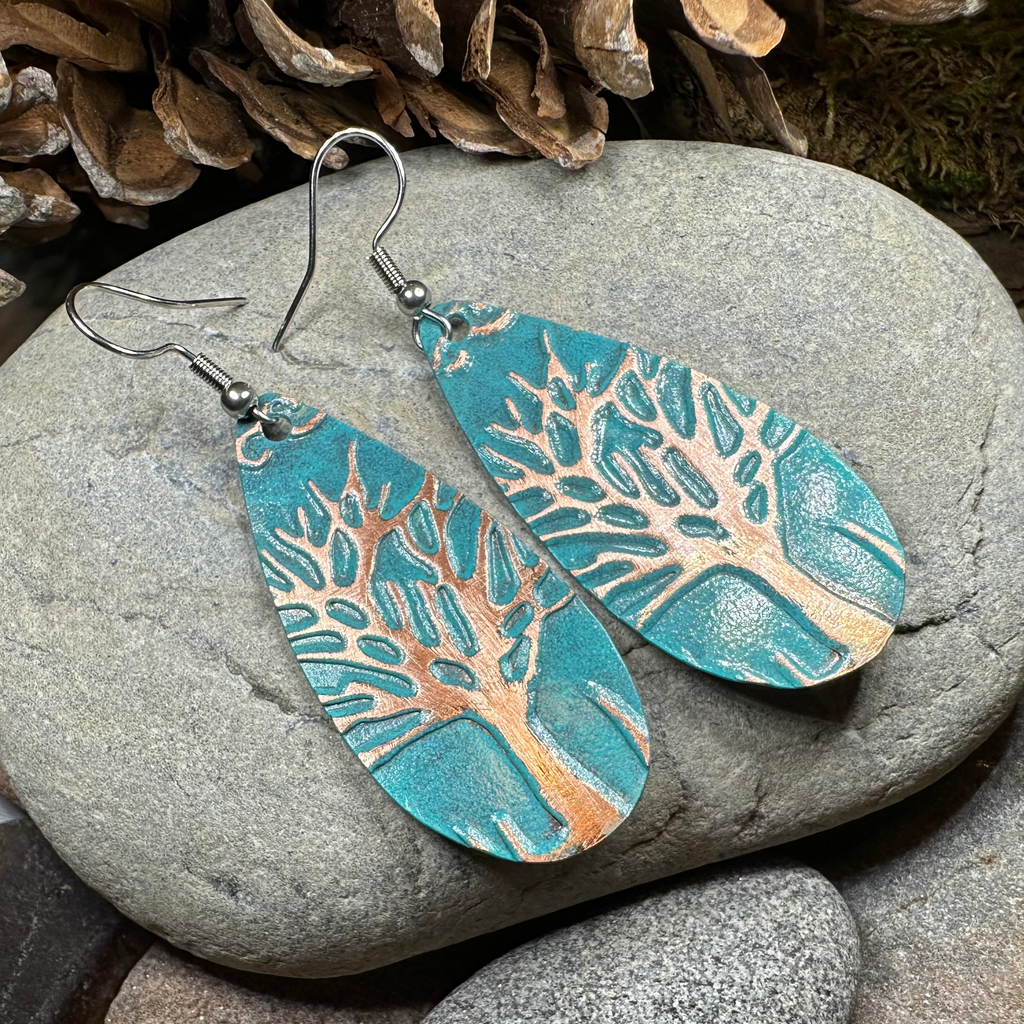 Oakwind Tree of Life Copper Earrings