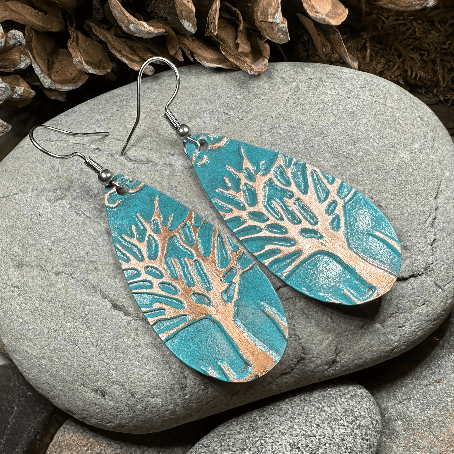 Oakwind Tree of Life Copper Earrings - 