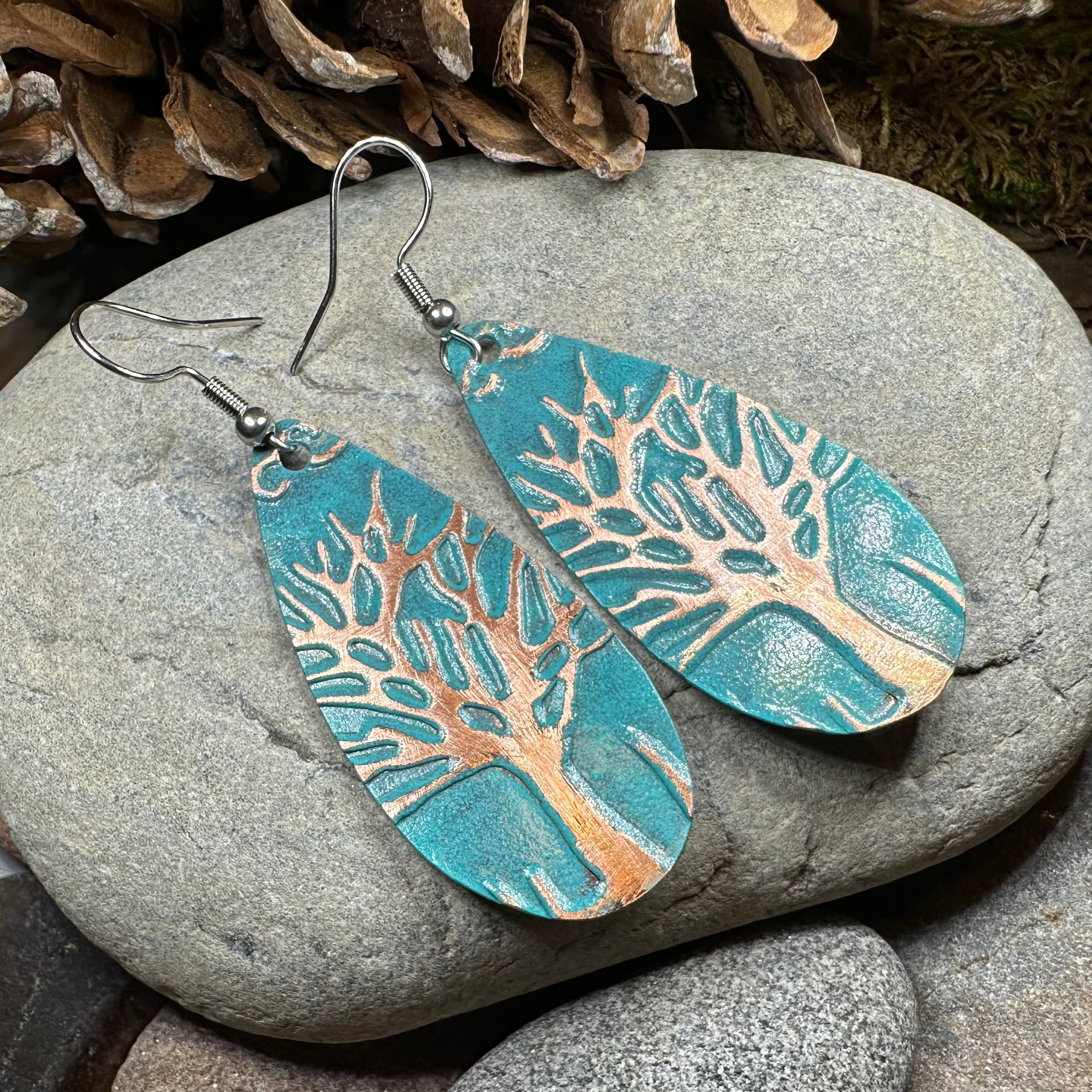 Oakwind Tree of Life Copper Earrings