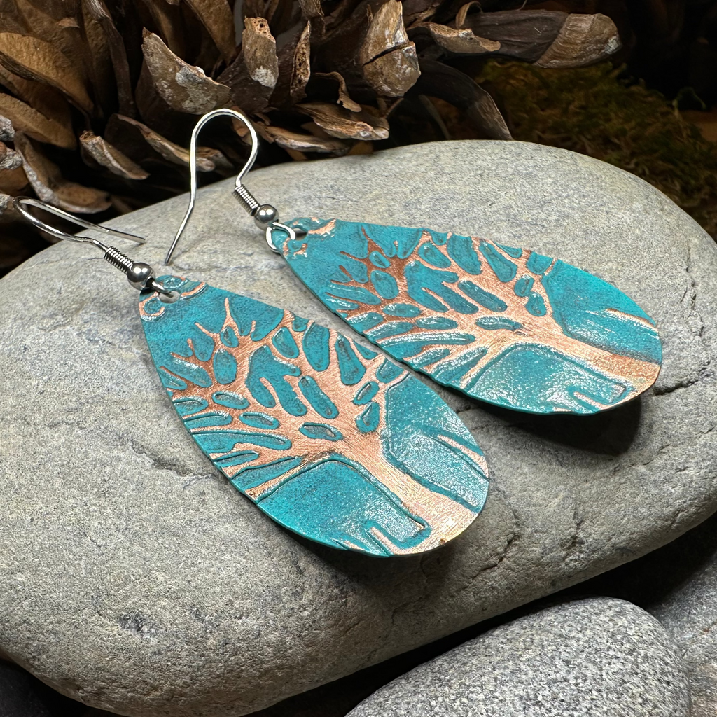 Oakwind Tree of Life Copper Earrings