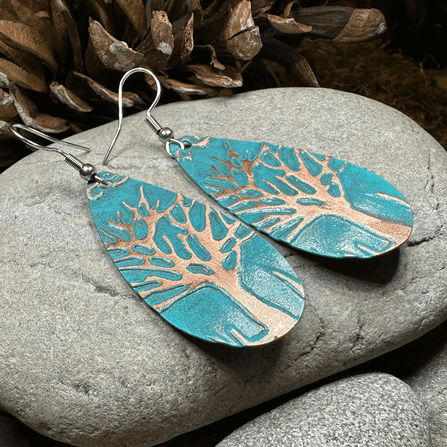 Oakwind Tree of Life Copper Earrings - 
