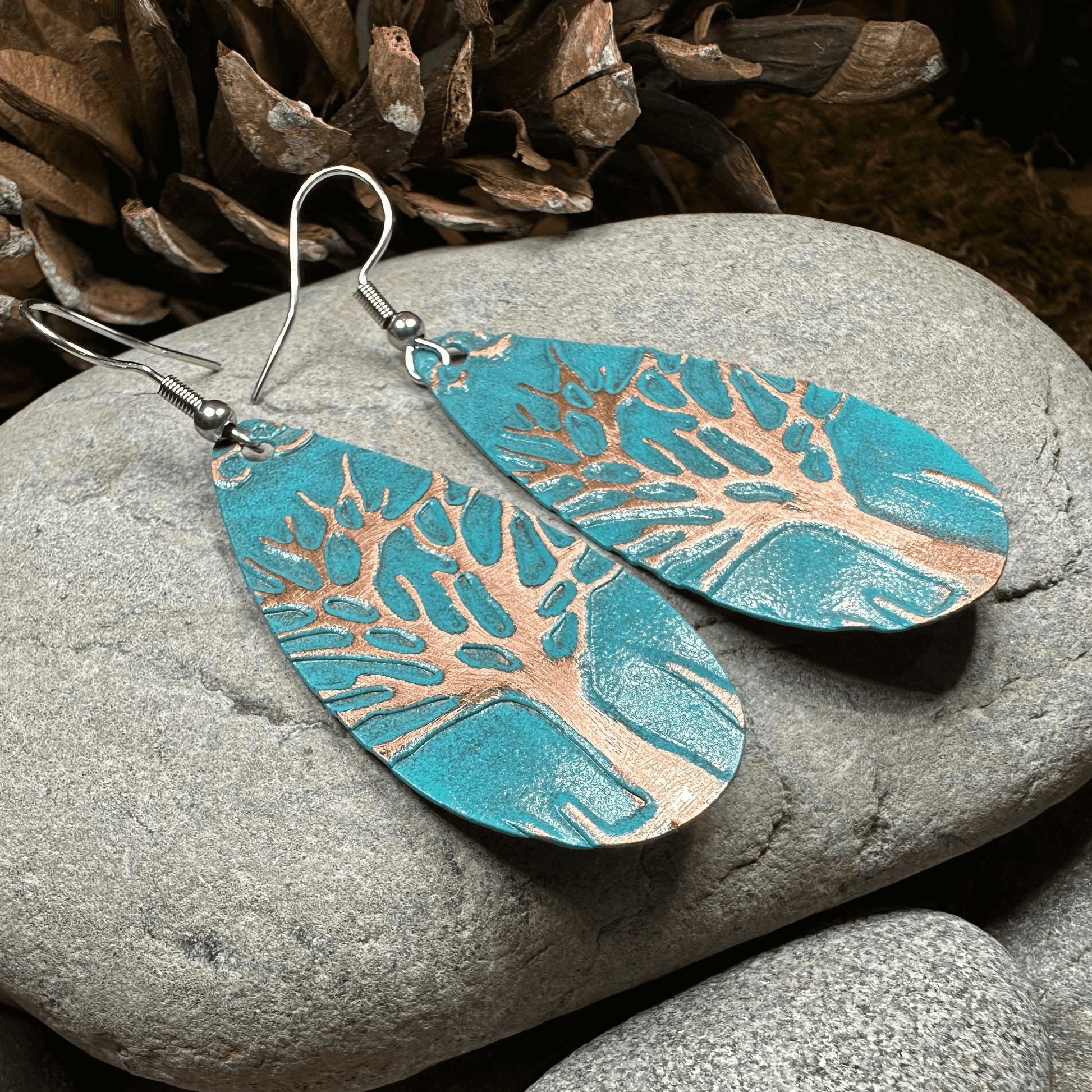 Oakwind Tree of Life Copper Earrings - 