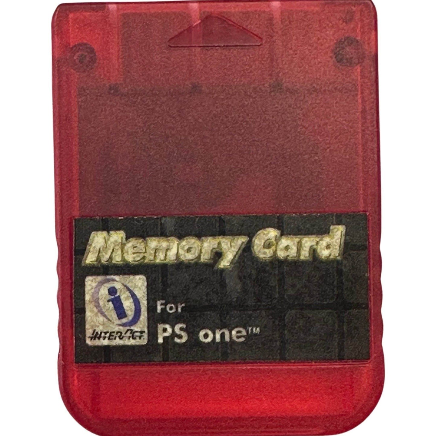 Memory Card - PlayStation - InterAct Red