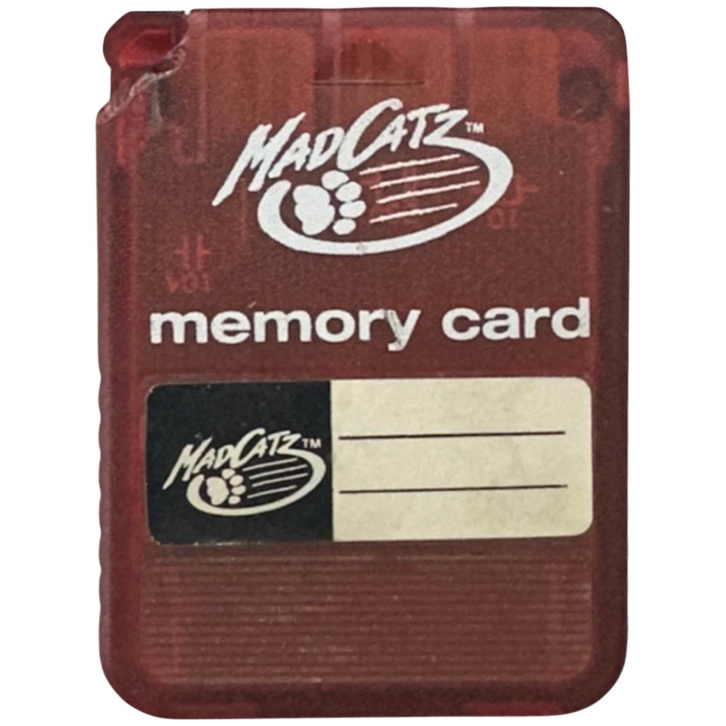 Memory Card - PlayStation - MadCatz - Red