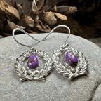 Celtic Victory Wreath Earrings - Moonstone