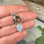 Celtic Morning Moonstone Necklace - 18 / Purple Amethyst