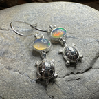 Turtle Opal Earrings