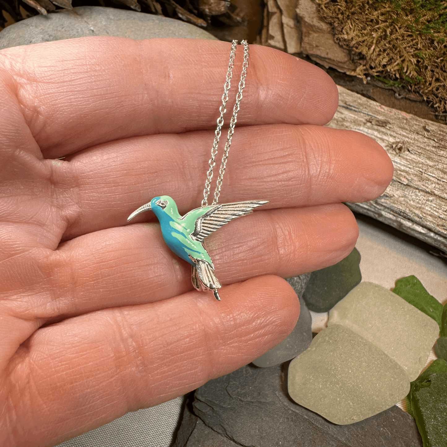 Colibrì Hummingbird Necklace - 