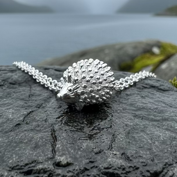 Realistic Hedgehog Necklace