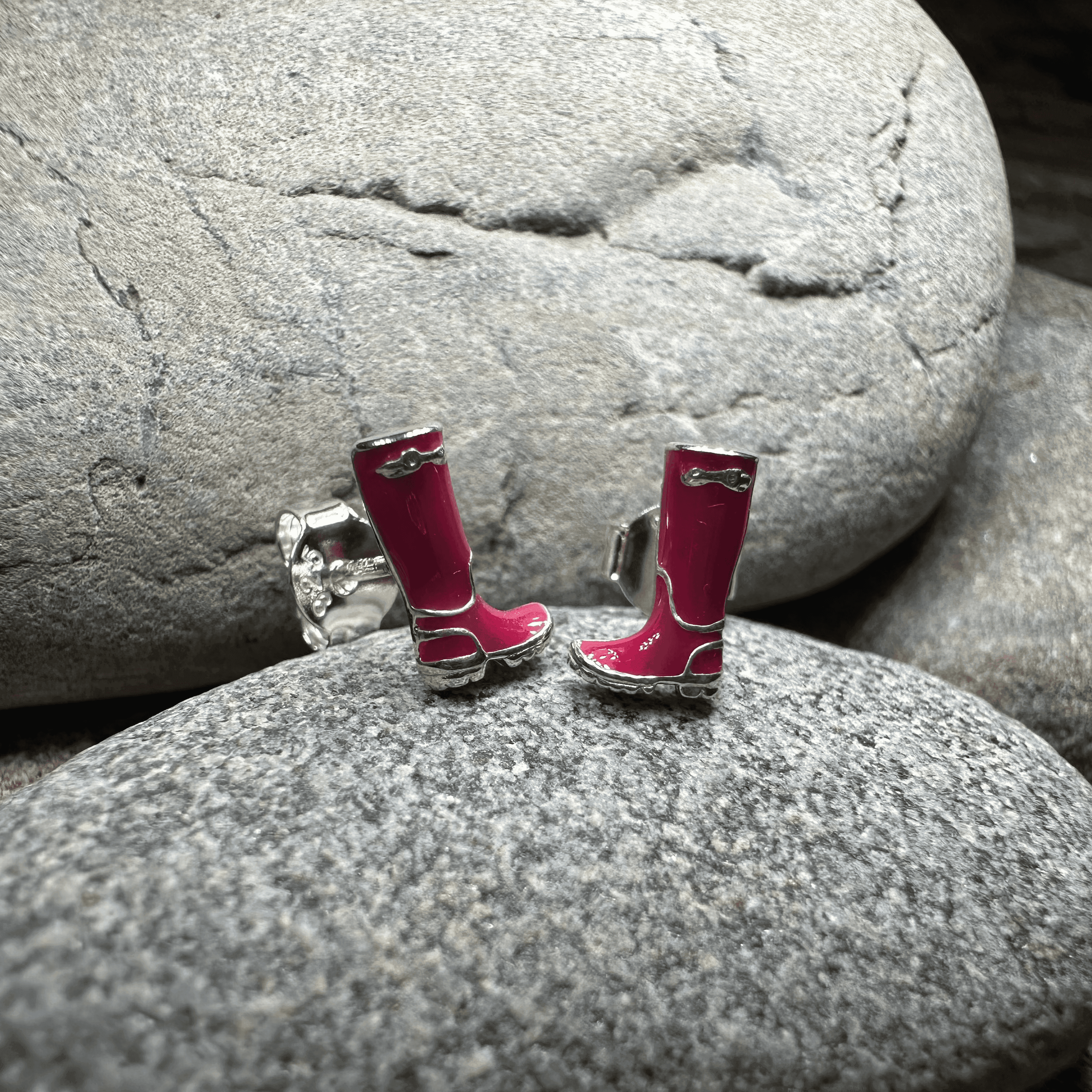 Rainy Day Wellies Boot Earrings - 