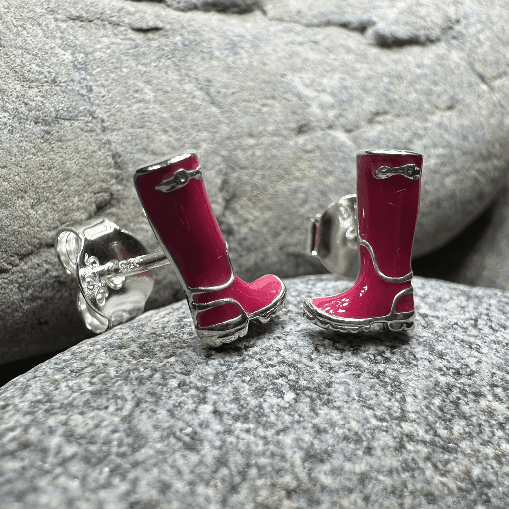 Rainy Day Wellies Boot Earrings - 
