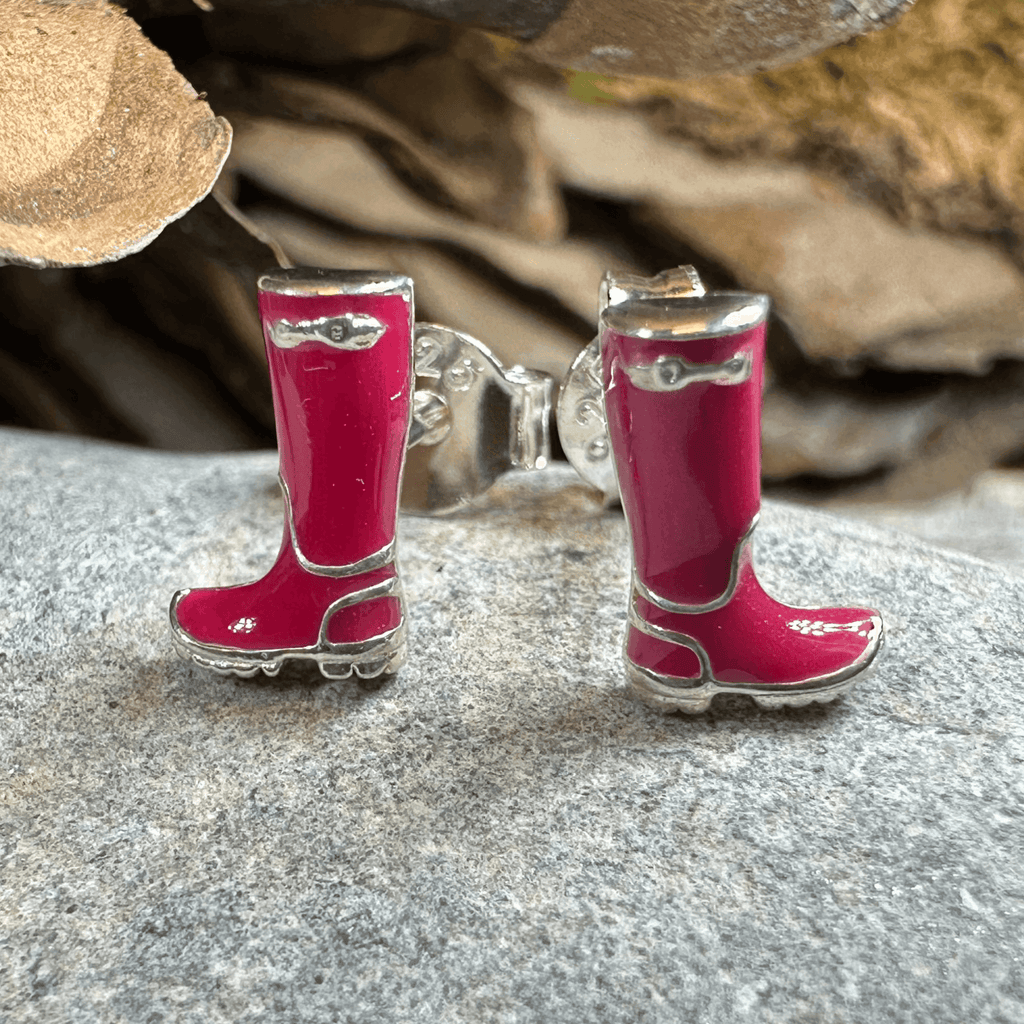 Rainy Day Wellies Boot Earrings - 