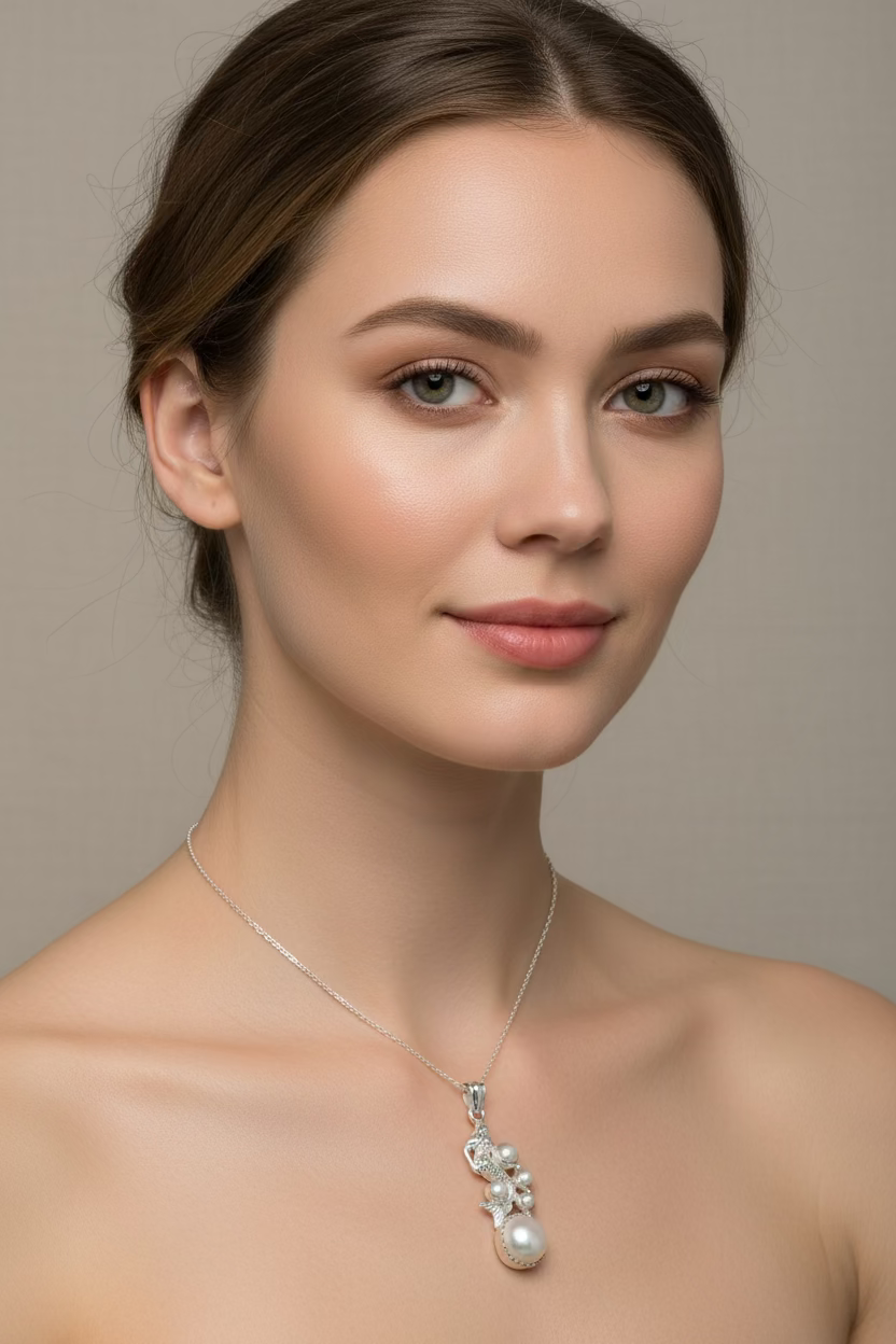 Marica Pearl Mermaid Necklace
