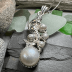 Marica Pearl Mermaid Necklace - 18