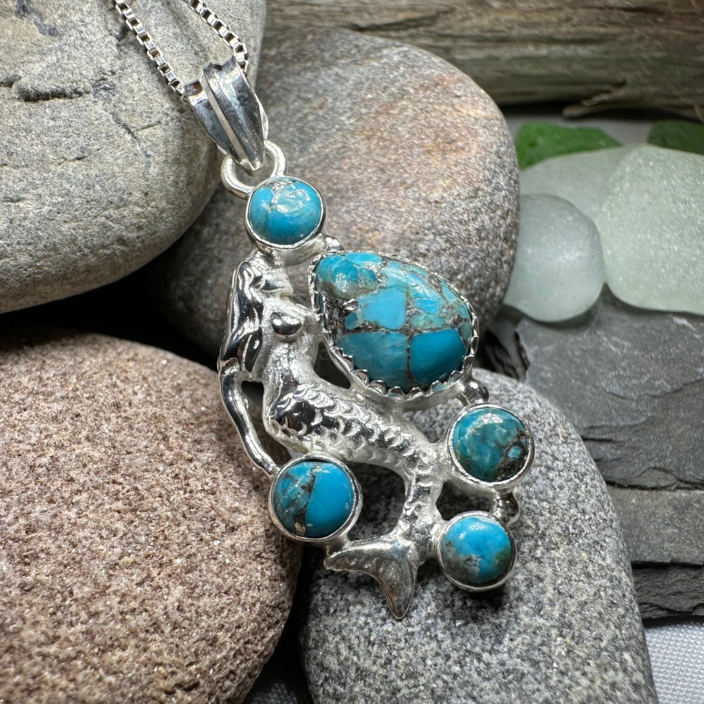 Ilayda Mermaid Turquoise Necklace