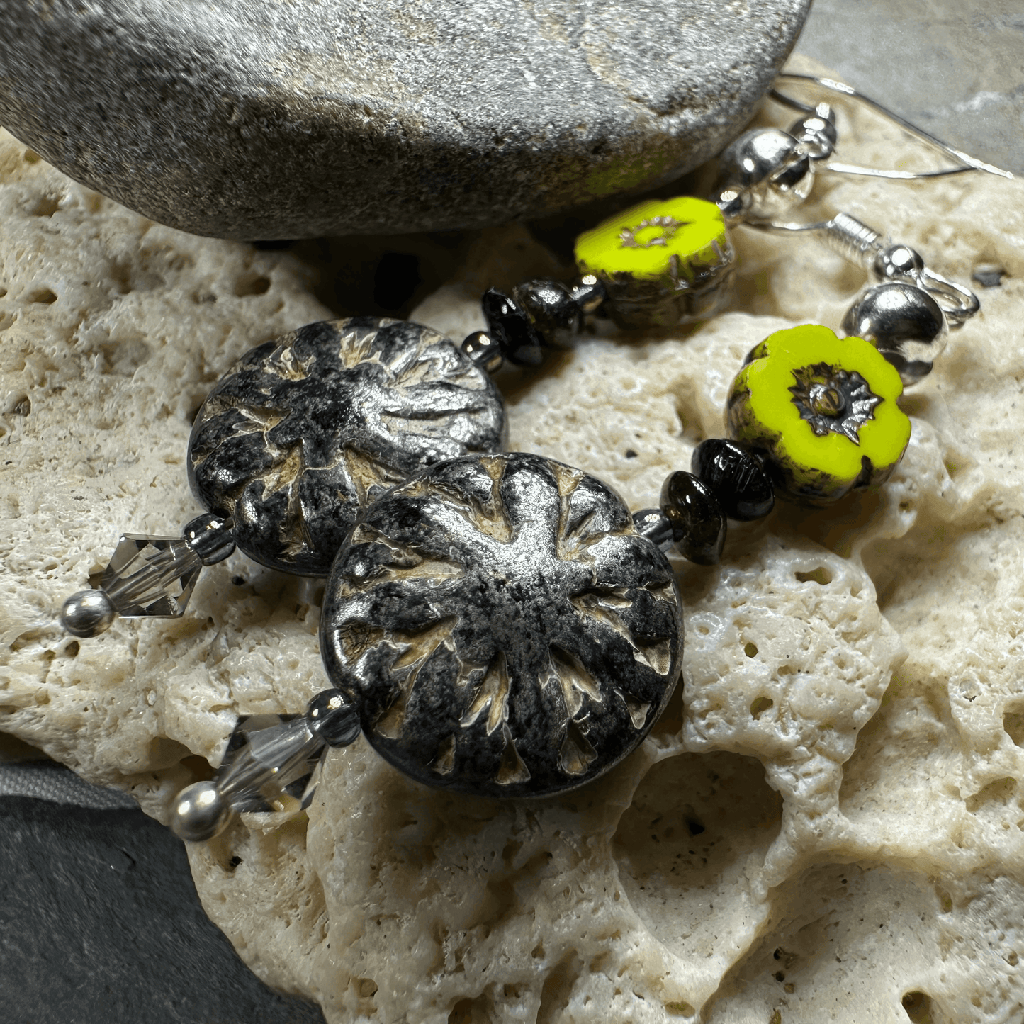 Celtic Twilight Mist Earrings - Dusky Purple