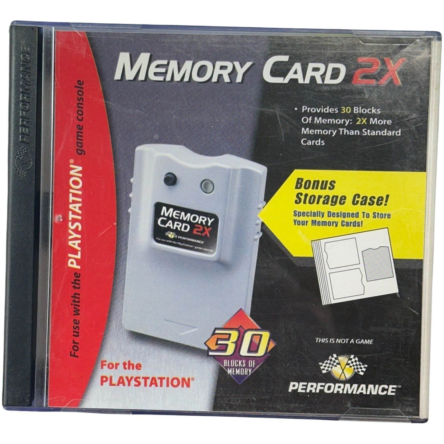 Memory Card - PlayStation - Purple Performance X2 Complete in Box