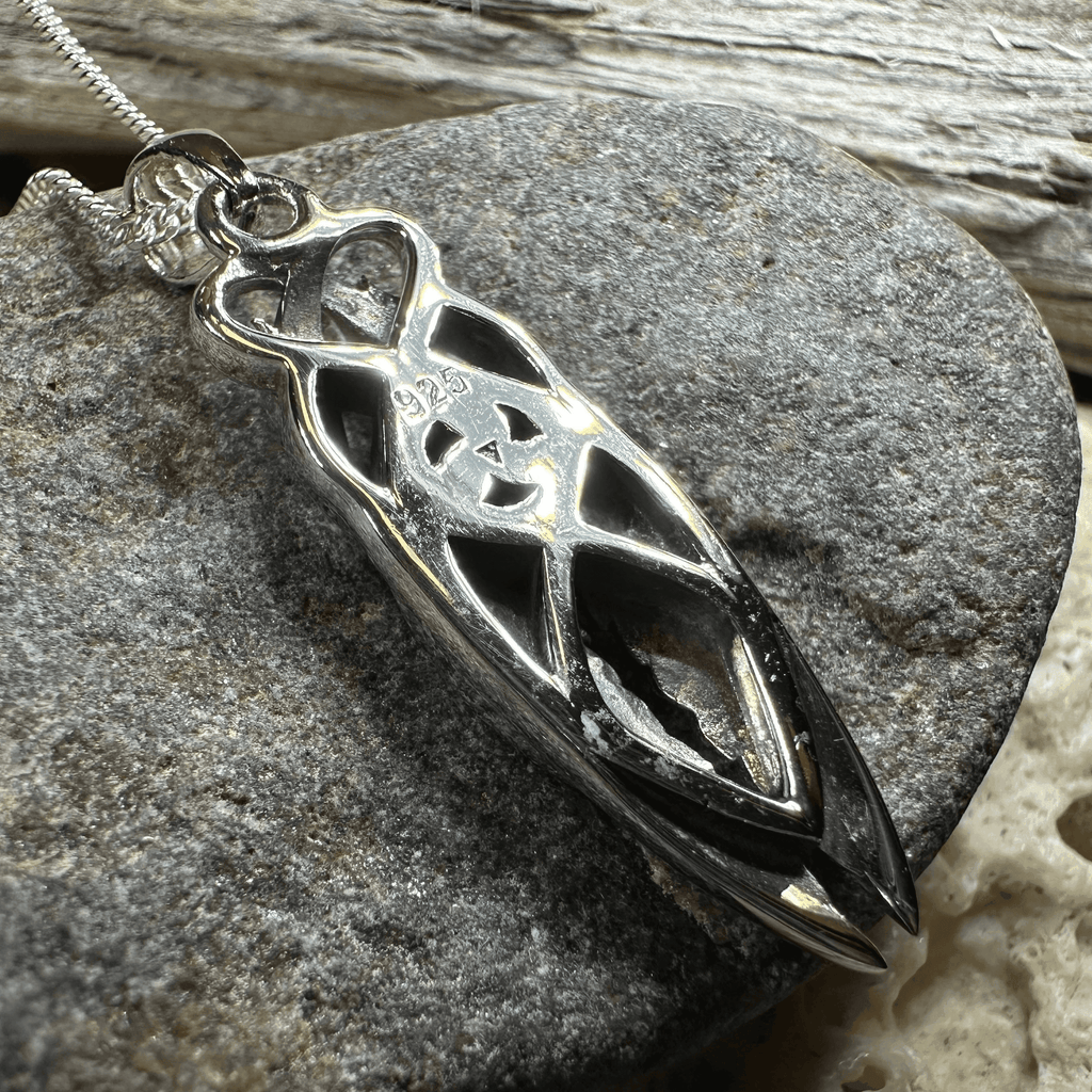 Art Deco Children of Lir Swan Necklace - 18