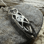 Art Deco Children of Lir Swan Necklace - 18