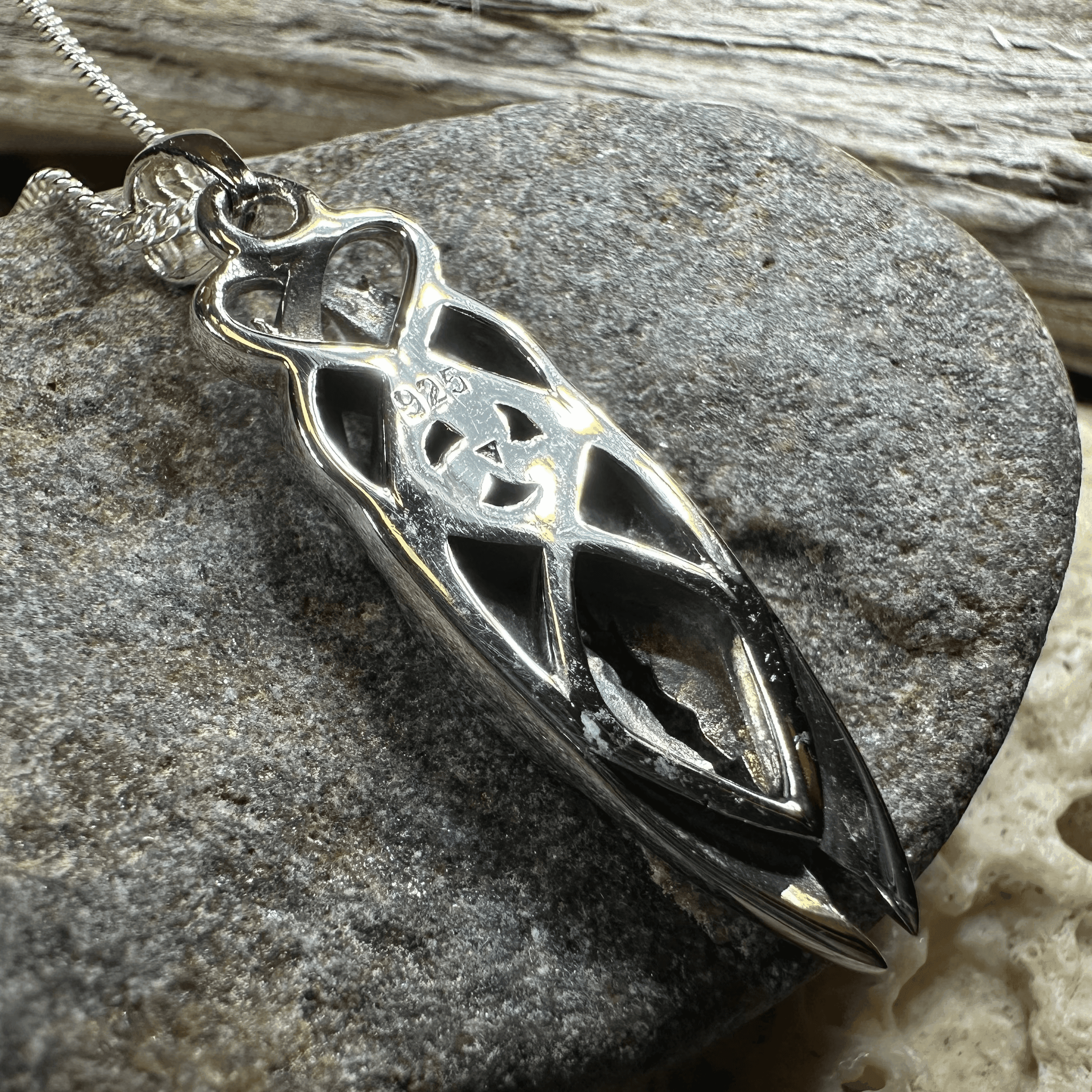 Art Deco Children of Lir Swan Necklace - 18